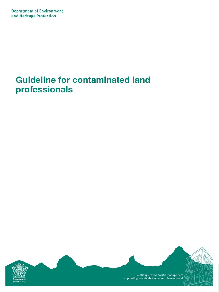 Ehp Guideline Contaminated Land Professionals | PDF | Environmental ...