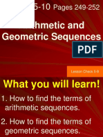 Chapter 1 Arithmetic and Geometric Sequence