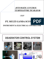 System Automatic Control Level Dan Temperature Dearator: Pt. Multi Ganda Scoteknik