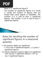 Significant Figures