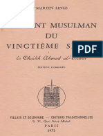 M. Lings - Un Saint Musulman Du Vingtème Siècle