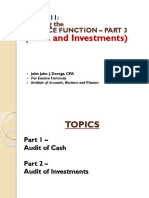 OPAUD M11 - Finance Function Audit (Part 3)