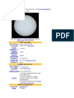 Sun (Disambiguation) : Observation Data Mean Distance From (V)