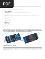 Arduino DS3231 Real Time Clock Module