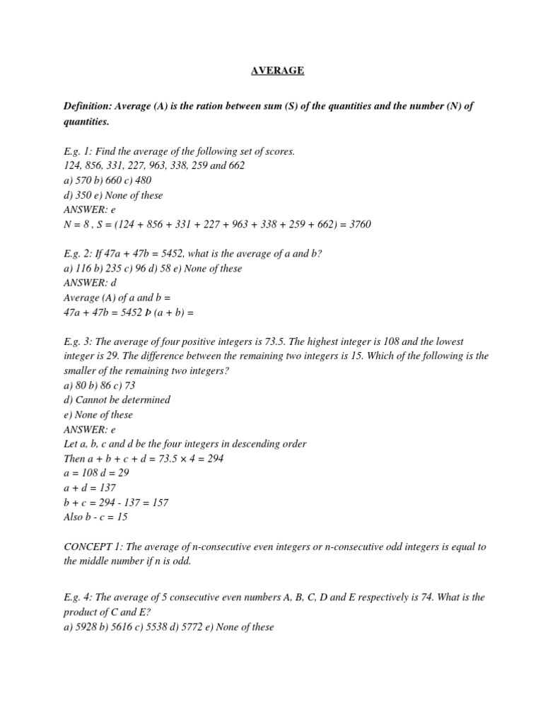 Average Algebra Abstract Algebra
