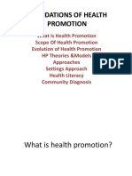 Foundations of Health Promotion MODULE