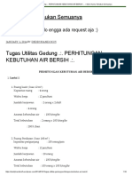 Tugas Utilitas Gedung - Perhitungan Kebutuhan Air Bersih .