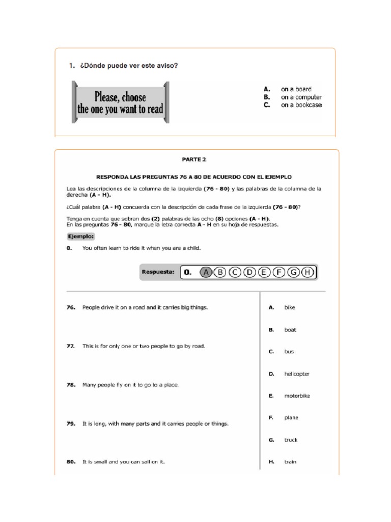 Ingles Icfes | PDF