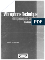 Friedman David - VIBRAPHONE TECHNIQUE Dampening and Peading Revised Edition Copia