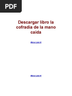 Descargar Libro La Cofradia de La Mano Caida PDF