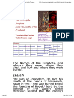 Lives of the Prophets of the Old Testament