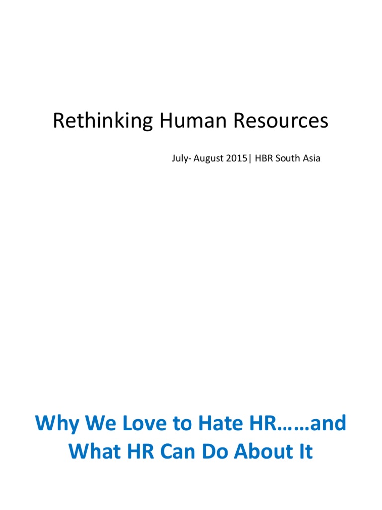 Rethinking HR: Challenges and Solutions | PDF | Employee Retention ...