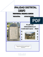 PDC Distrital de Carapo Final 2012
