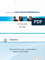 ZXUP10 - 02 - 200909 ZXUP10 Routine Maintenance