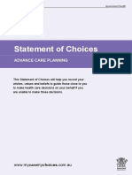Statement of Choices