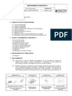 Mantenimiento preventivo equipos industrial