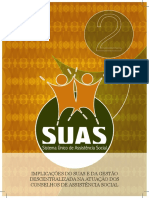 Cartilha - 2 - SUAS 2013 Implicacoes Do SUAS e Da Gestao Descentralizada Na Atuacao Dos Conselhos de Assistencia Social PDF