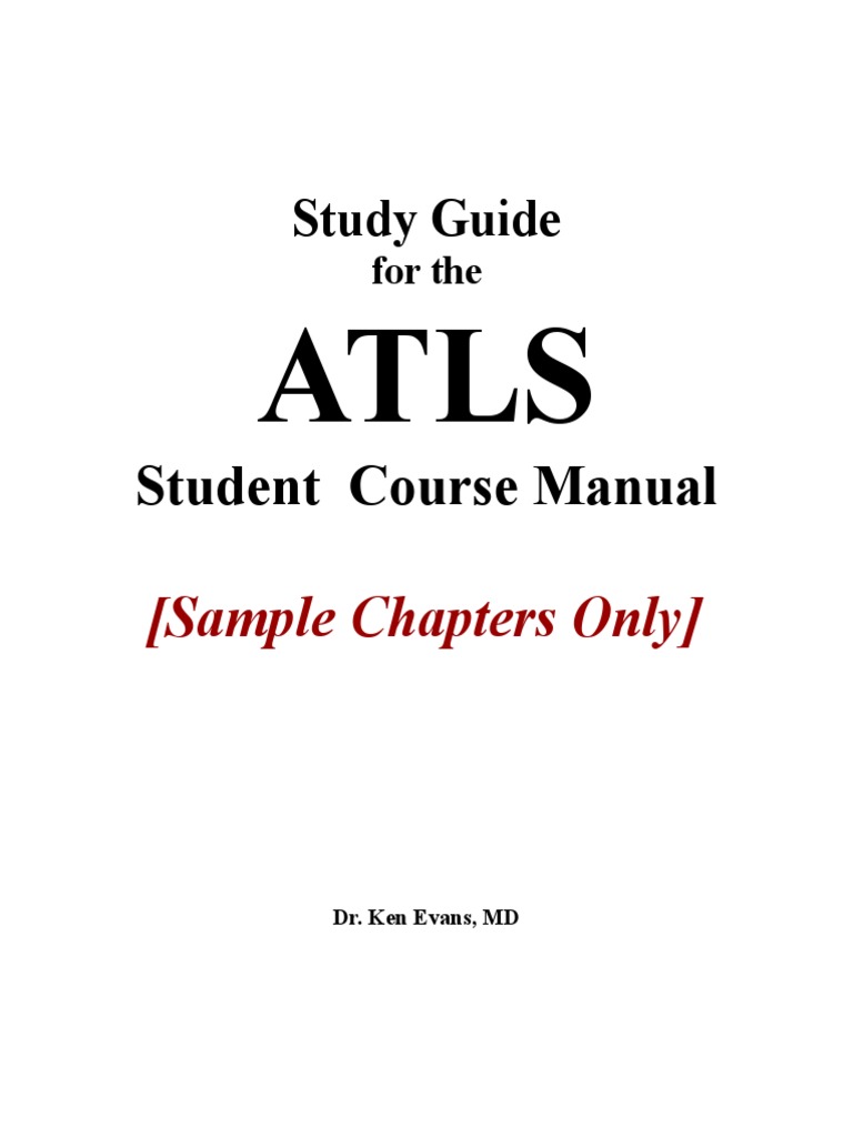 Study Guide For ATLS - Sample Chapters | PDF | Shock (Circulatory ...