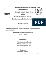 Enfermedades Inmuno Prevenibles Programa Amplio de Inmunización