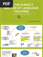 2.3 The Subject Matter of Language Teaching