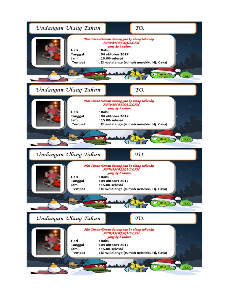 9000 Koleksi Contoh Undangan Ulang Tahun Yang Bisa Di Edit Gratis Terbaru