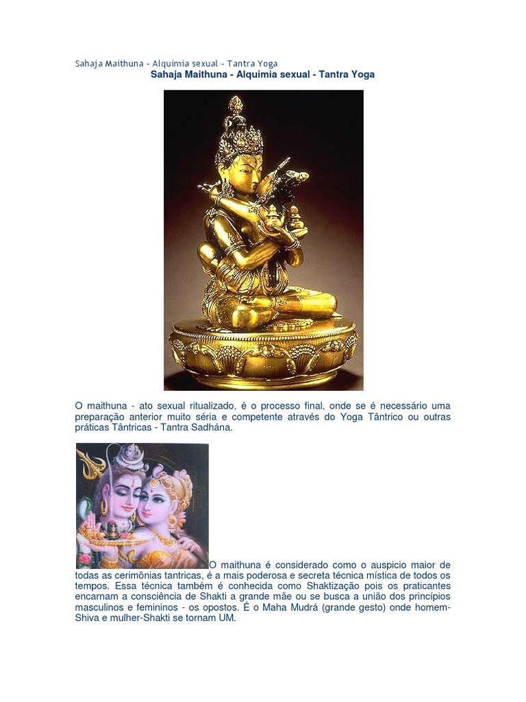 Alquimia Sexual: Práticas de Maithuna | PDF | Tantra | Satanismo