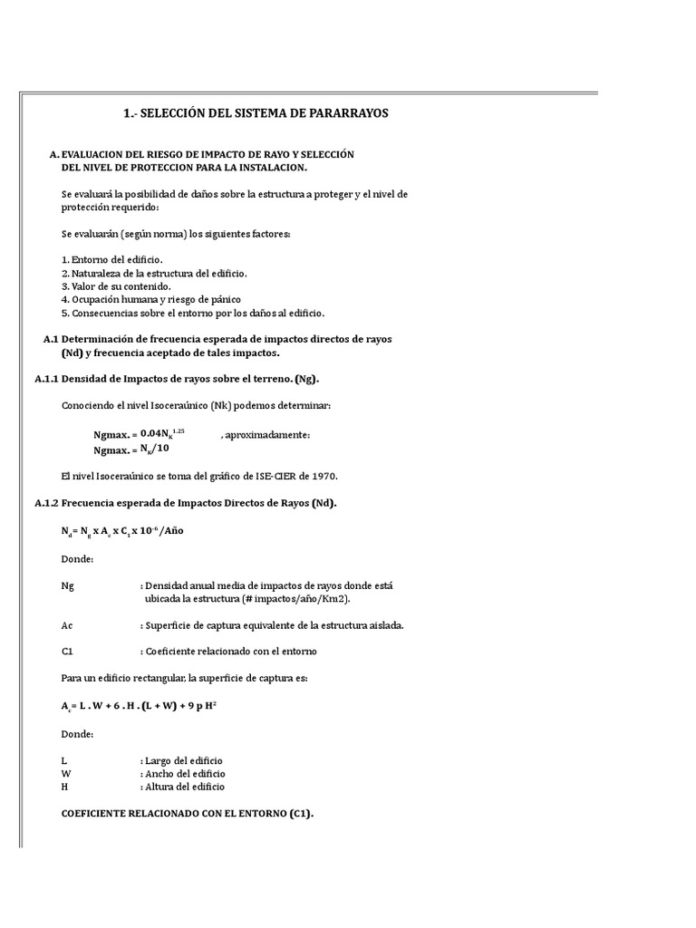 Selección de Sistema de Pararrayos y Protección | PDF | Distribución de ...