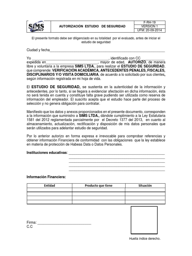 Autorización para Estudio de Seguridad | PDF | Gobierno | Informática y ...