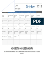 House To House Rosary Schedule