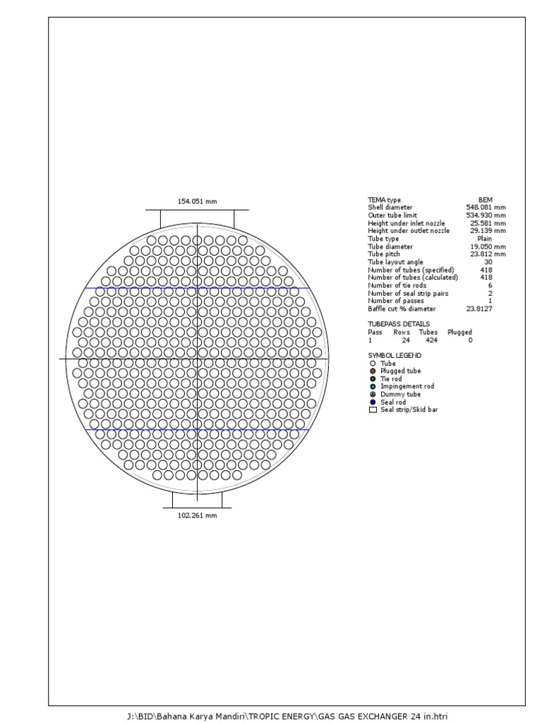Heat Exchanger Tube Layout Details | PDF | Gases | Mechanical Engineering