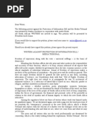 Download Petition SA Writers Against the Media Appeals Tribunal  Protection of Information Bill by Books LIVE SN36106246 doc pdf