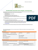 ACRRM PESCI Application Form