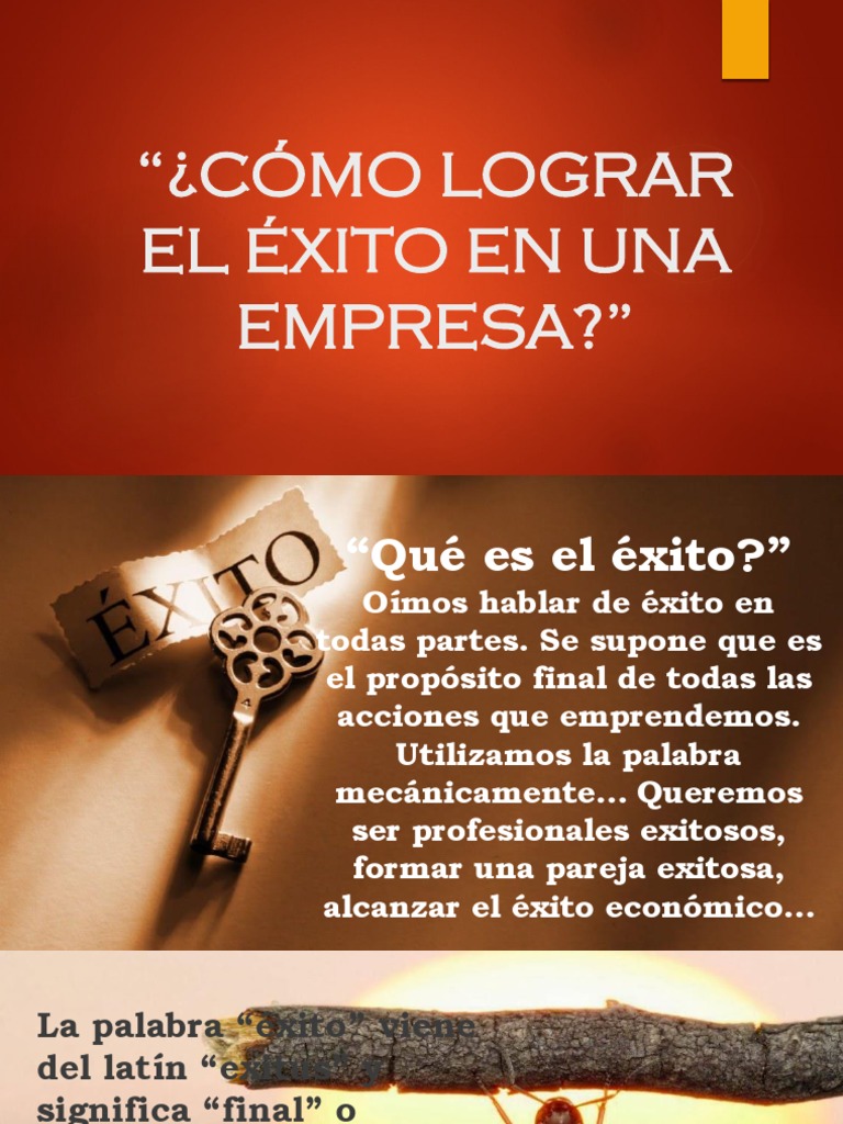 Claves para el Éxito Empresarial | PDF | Iniciativa empresarial | Toma ...