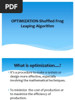 OPTIMIZATION-Shuffled Frog Leaping Algorithm