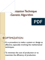 Optimization Technique-Genetic Algorithm
