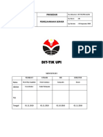 Prosedur Pemeliharaan Server