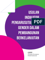 Usulan Indikator Pengarusutamaan Gender Dalam Pembangunan Berkelanjutan GPP
