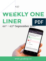 @weekly Oneliner 1st To 7th Sep ENG - PDF 90