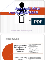 Pengelolaan Peralatan Rantai Vaksin Dan Pemantauan Suhu