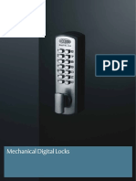 Mechanical Digital Locks Catalogue Section