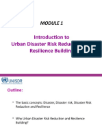 D1.MODULE 1- Why Urban DRR and Resilience Building, Introducing the Concepts