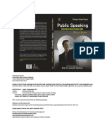 Buku Public Speaking Kunci Sukses Bicara