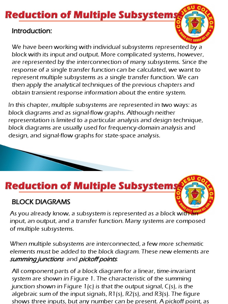 Feedback and Control System Module 19 PDF Control Theory Equations