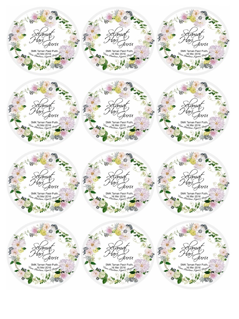 Sticker Selamat Hari Guru