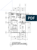 Second Floor Plan - Scheme 1: Bedroom 2 Masters Bedroom T&B