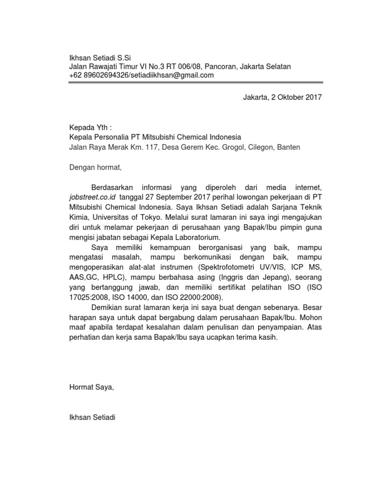 contoh proposal lamaran kerja contoh proposal lamaran kerja