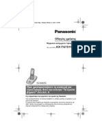 User's Manual Panasonic KX-TG7511GR
