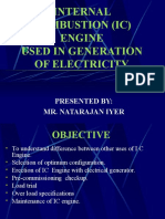 Internal Combustion (Ic) Engine Used in Generation of Electricity