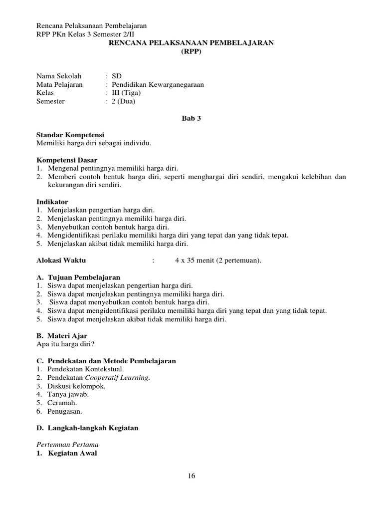 Materi Pkn Kelas 3 Sd Siswapelajar Com