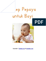 Resep Pepaya Untuk Bayi